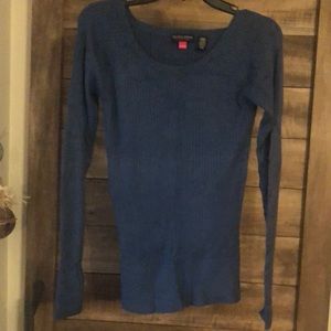 LS teal green shirt. Stretch cotton